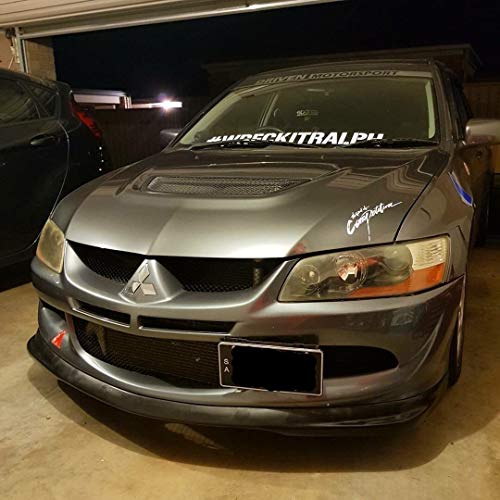 Front Bumper Lip Compatible With 2003-2005 Mitsubishi EVO 8 ViII, Ralli Style Urethane PU Spoiler Body Kit by IKON MOTORSPORTS, 2004