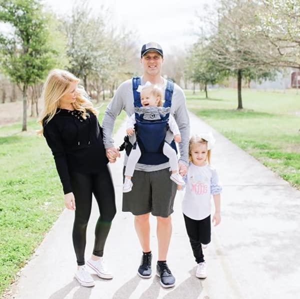 Miniatura 15 de Contours Journey GO - Portabebés convertible de 5 posiciones con bolsillos para hombres y mujeres, cara dentro, cara hacia afuera, frontal, espalda