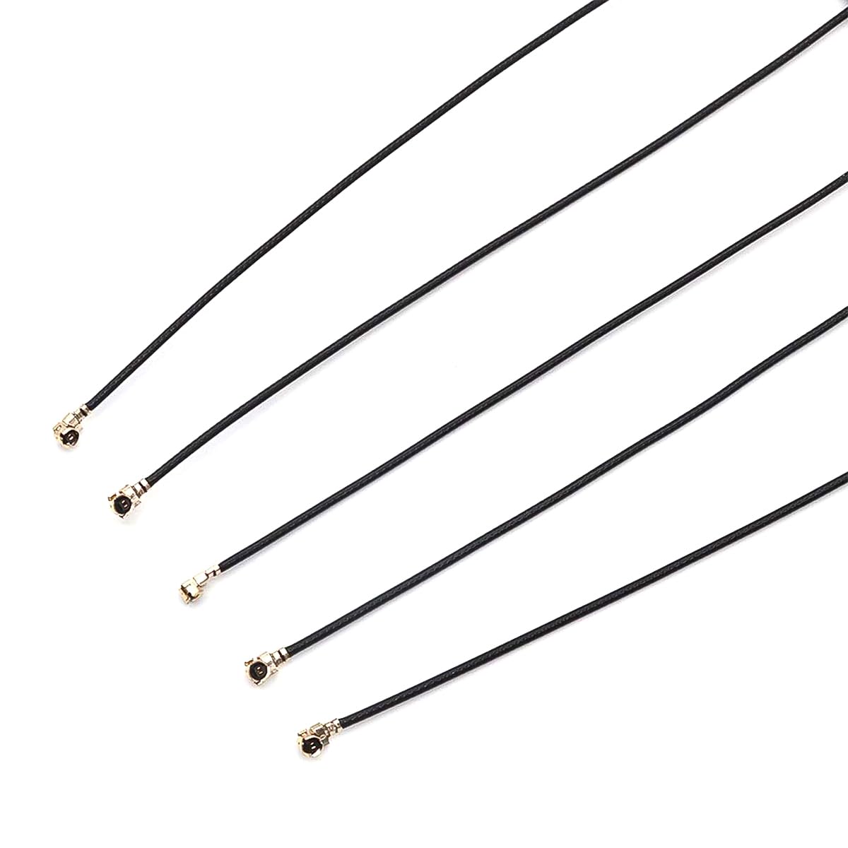 DollaTek 5 szt. 20 cm / 7,8 cala U.FL Mini PCI do odwrotnej biegunowości SMA Pigtail antena WiFi kabel ipx do SMA Pigtail kabel WiFi adapter antenowy FPV transmiter - zewnętrzny spiralny otwór