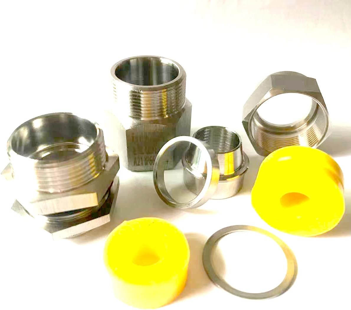 BDM-6 Metal Cable Glands Anti-explosion Armored Stainless Steel 304/316 Stuffing Cable Gland Joints (NPT11/2&G11/2&M50)