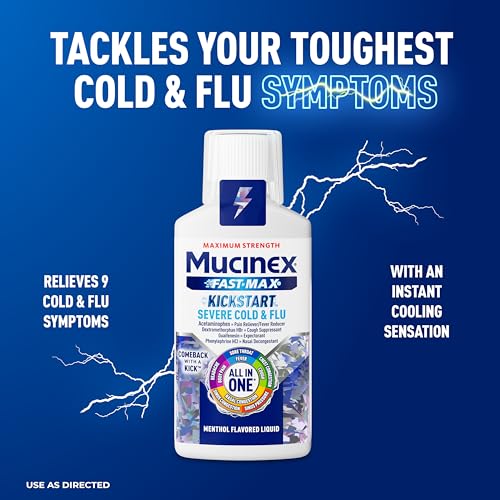 Mucinex Fast-Max Kickstart Severe Cold & Flu All in One Liquid, 6 FL OZ - image 2