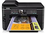 Epson WorkForce WF-7520 Wireless All-in-One Wide-Format Color Inkjet Printer, Scanner, Copier, Fax...