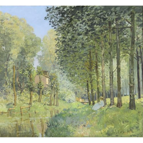 Poster Sisley Rest along the Stream 76x101 cm pour décoration murale salon