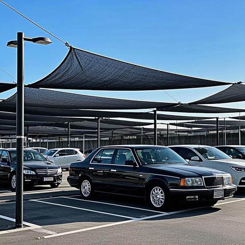 Image of winemana 50% Black Shade Cloth, 3.3 x 10 FT Garden Mesh Tarp for Plants Heat Protection with Grommets, Sunshade Plant Cover for Greenhouse, Barns Kennel, Outdoor Netting Screens for Patio & Porch