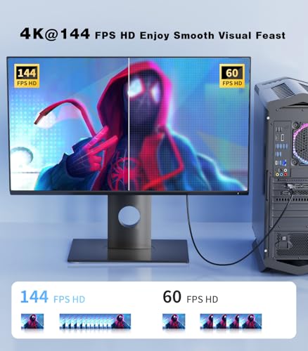 Adaptador DisplayPort 1.4 a HDMI 2.1 8K@60Hz 4K@144Hz miniatura 3