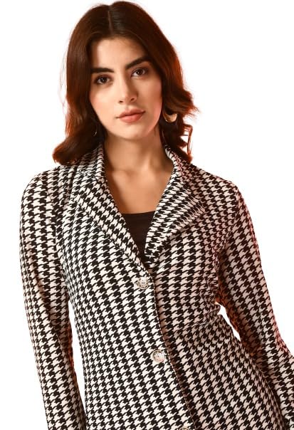 Women Longline Full Sleeve White, Black Shrug-image-38