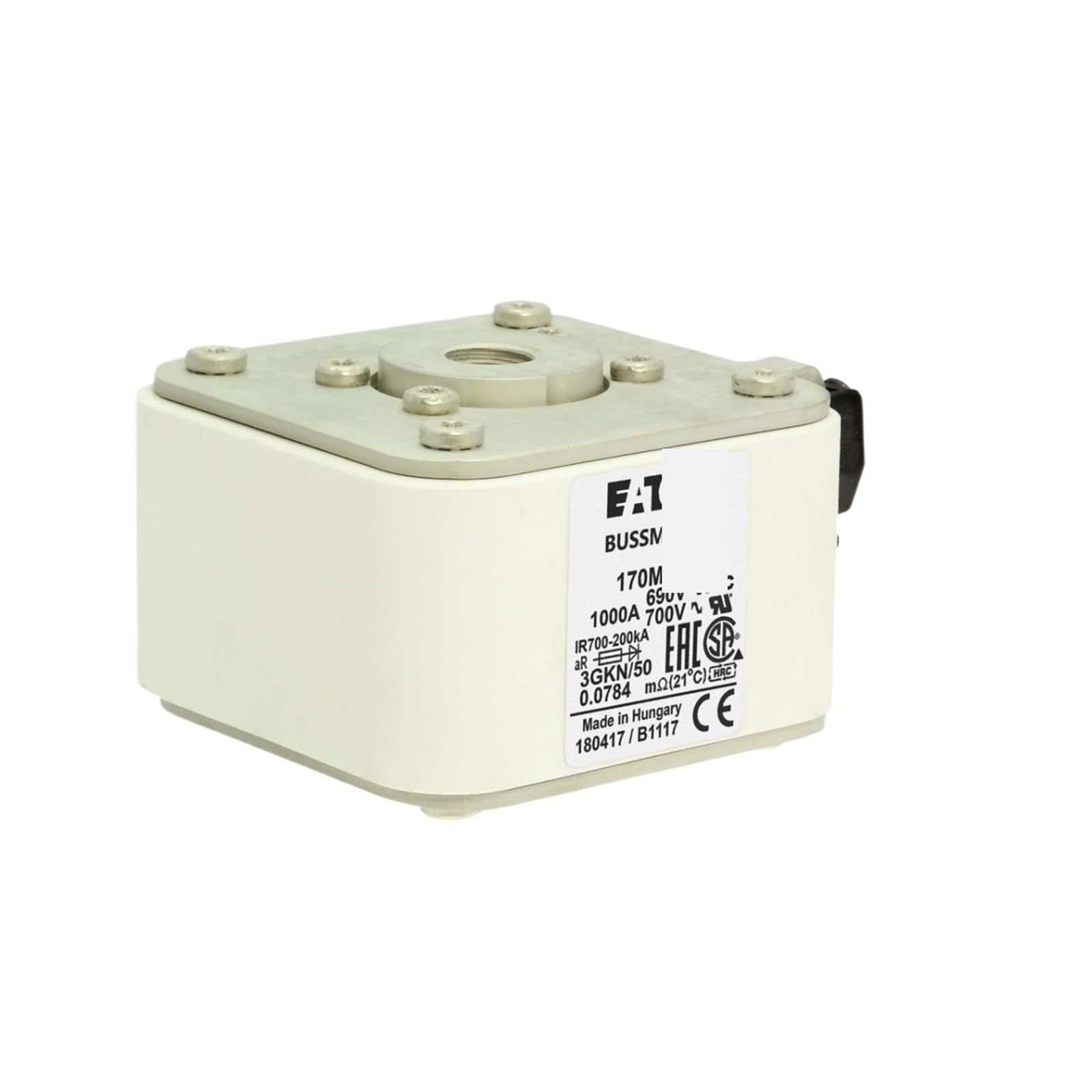 Fusible 170M6569 à haut pouvoir de coupure pour réseau