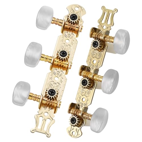 GOOHOCHY ギターチューナーペグ 1セット 弦チューニングキー アコースティックギター用簡単取り付けチューニングマシン