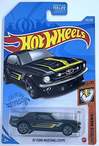 Hot Wheels - Ford Mustang Coupe 1967 negro miniatura 1
