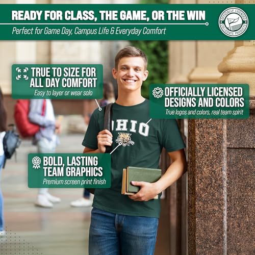 Image of NCAA Gameday Cotton T-Shirt for Men and Women | Officially Licensed NCAA Tee - Preshrunk Ring-Spun Cotton - Screen-Printed Team Logo