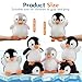 MaoGoLan 8 Pack Christmas Penguin Plush Toys 10 inch Arctic Stuffed Animals Bulk Stuffed Penguin Party Favors Classroom Decorations Valentine's Day Birthday Gifts for Kids Girls Boys