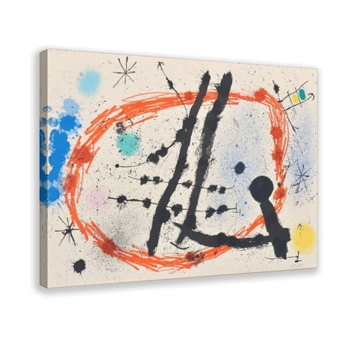 Toile Cercle Rompu Joan Miro pour sublimer le salon ou un bureau moderne