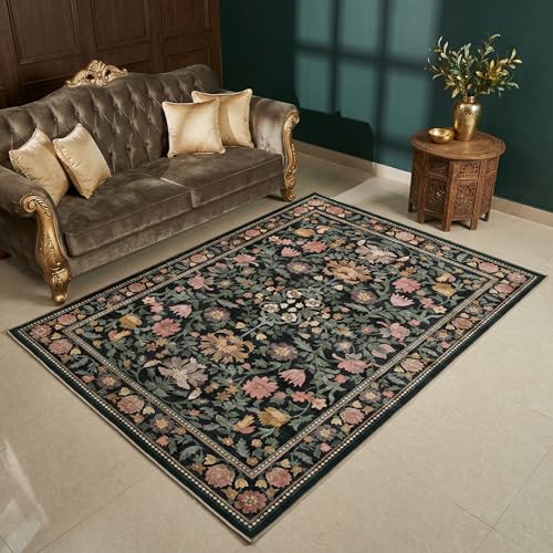Tapete decorativo 5'x7', antideslizante y lavable