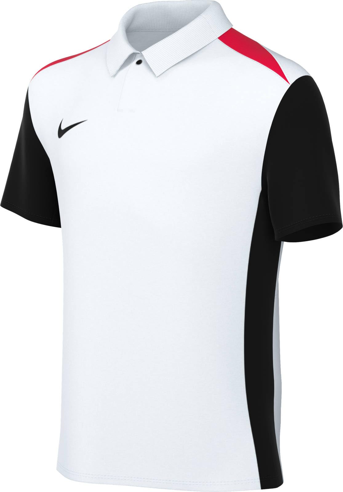 NIKE FD7604-100 Y NK DF ACDPR24 SS POLO K Sweatshirt Unisex WHITE/BLACK/BRIGHT CRIMSON/BLACK Size M