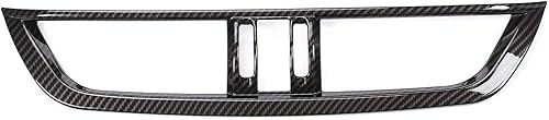 Miniatura 4 de Marco de ventilación de salida de aire acondicionado para consola central de automóvil ABS para Alfa Romeo Giulia 2017-2020 (fibra de carbono)
