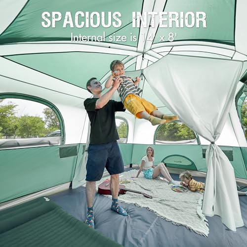 Heavy Duty 8-Person Camping Tent