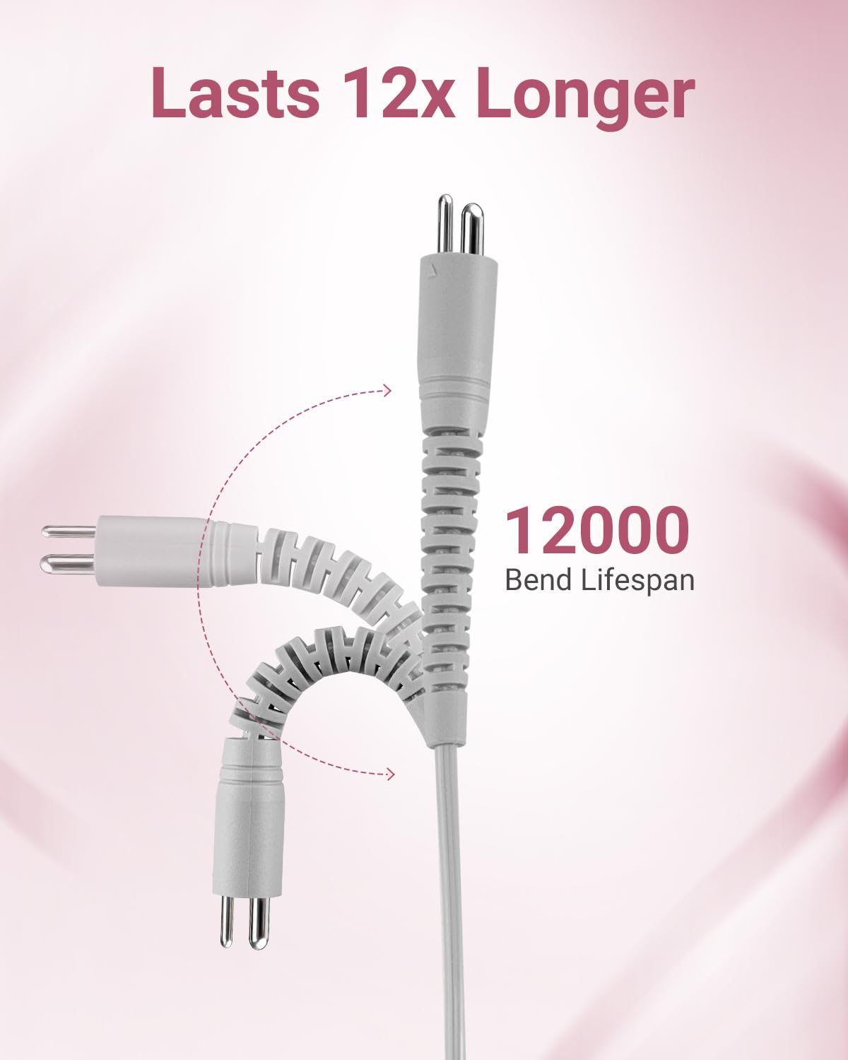 Handstückdraht für Nagelbohrer, langlebiger genieteter Stecker, langlebig, 2-poliges Steckerkabel für SC320H, ZSC320I, SC320C, SC300F, SM200F, SC330G (nur Kabel)