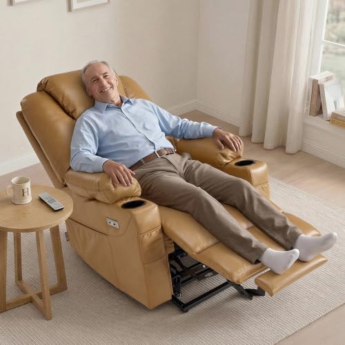 Image of MCombo Large Power Lift Recliner Chair for Elderly, Heat and Massage 7516