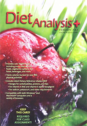Diet Analysis Plus 7.0 Access Card (Windows/Mac)