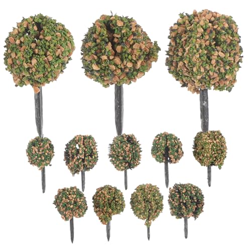 Anneome Miniatur Modellbau Vegetation Sandtisch Dekoration Mit Bunten Sträuchern Für Landschaftsplanung Und Modelleisenbahn Für Kreative Projekte