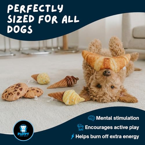 5 Juguetes de Peluche para Perro Set Interactivo miniatura 4