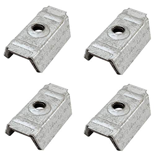 Marca: FRIULSIDER FRIULSIDER 100 Pezzi CAPPELLOTTI in Acciaio ZINCATO per LAMIERA Greca 15x18 mm