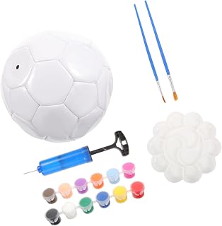 SUPVOX Blank Soccer Ball Painting Kit Unfinished Footballs for DIY Soccer Art for Ball Decor