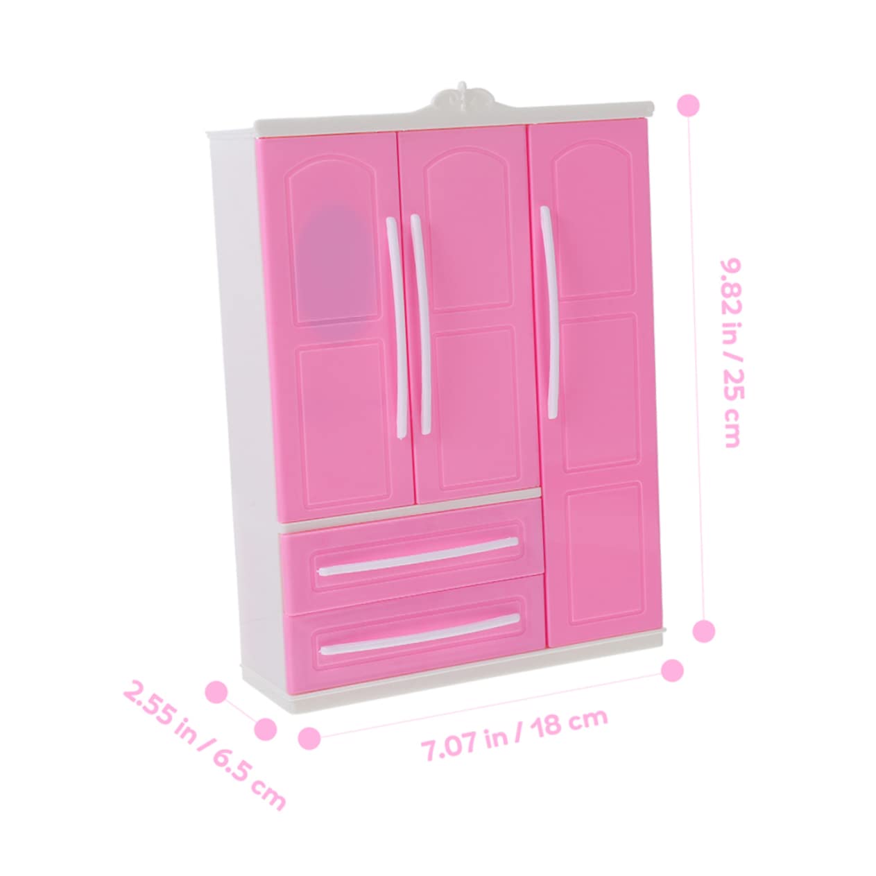 IMIKEYA Doll Closet Wardrobe 21pcs Mini Hangers Doll Clothing Storage Miniature Wardrobe Boys and Girls Room Decor