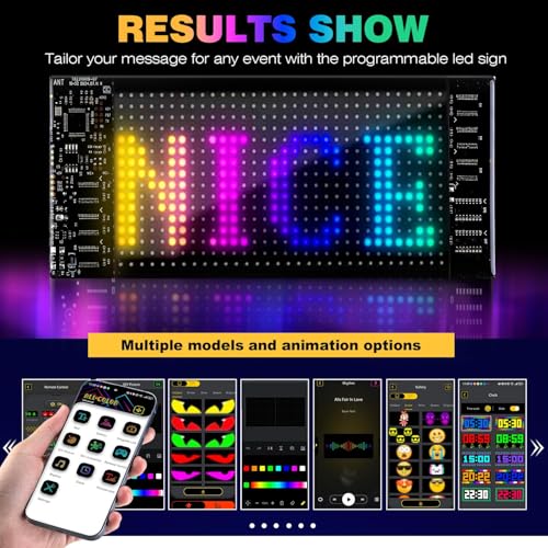 Image of RCUICA 1 Pack Led Devil Eyes for Cars, 2.8 * 6.8 inch /70 * 173mm DIY Car Dynamic LED Smart Colorful Eye Lamp, Programmable Flexible Car Window LED Display Screen Panel, Soft Screen with Smart APP Control