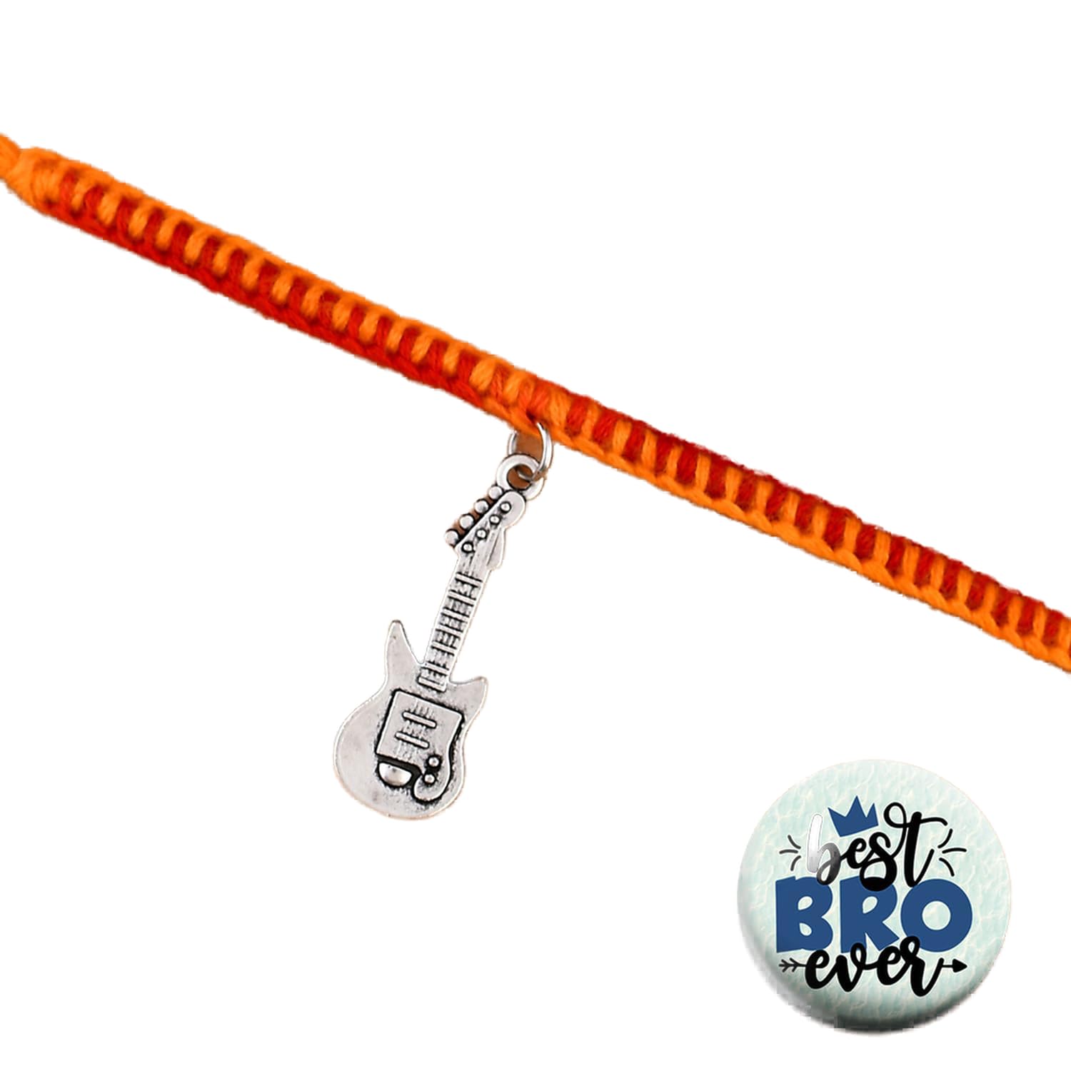 ascension Sterling Silver Plated Guitar with Simplicity Moli Thread Silver Designer Rakhi Moli Thread Rakhi For Brother Rakhi For Bhai Rakhi With Best Brother Fridge magnet (B0CF1WX9F9) Amazon Price History, Amazon Price Tracker
