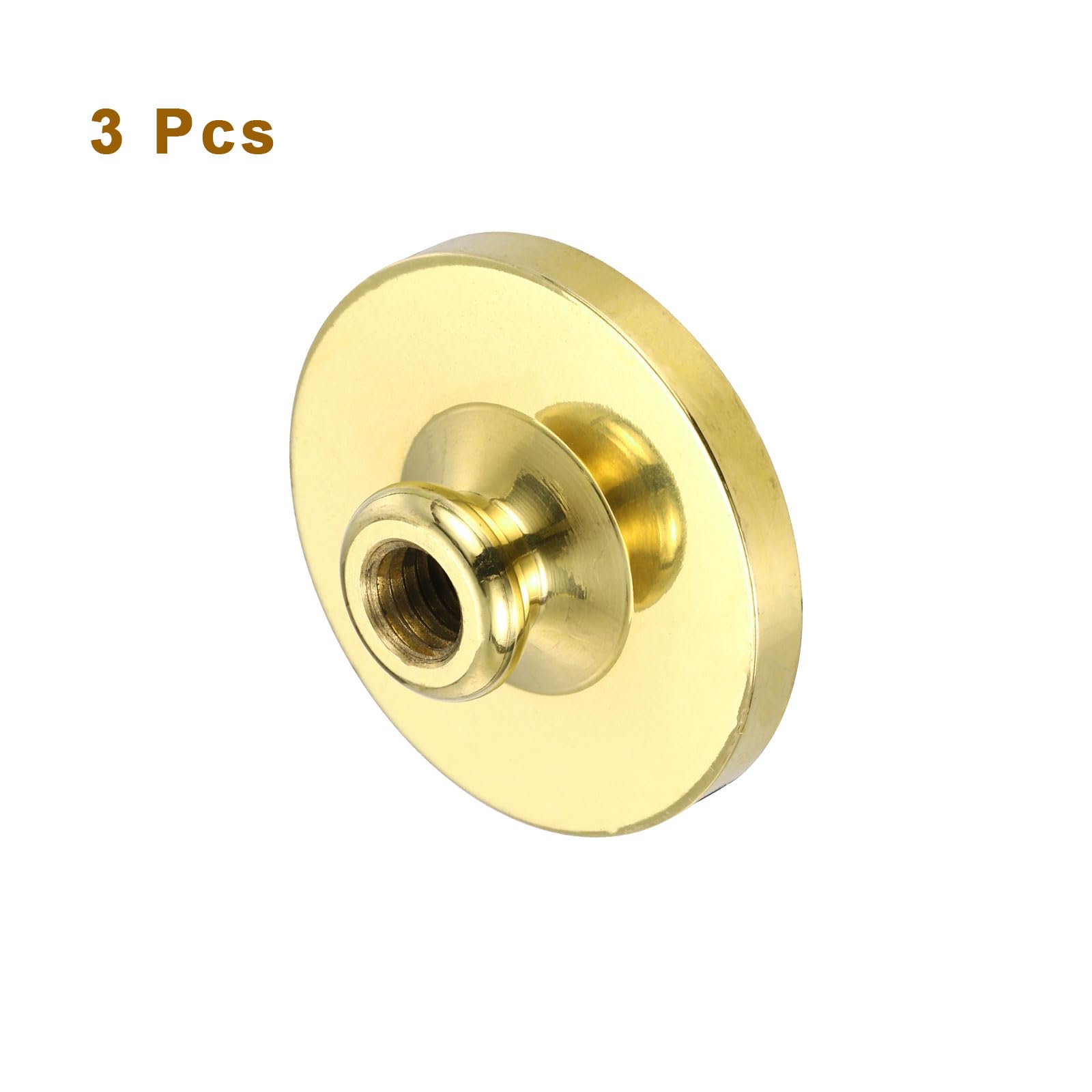 PATIKIL 40mm Blank Wax Seal Stamp, 3 Pack Round Sealing Wax Stamp Vintage Retro Brass Head for Envelope Invitation Cards - Image 3
