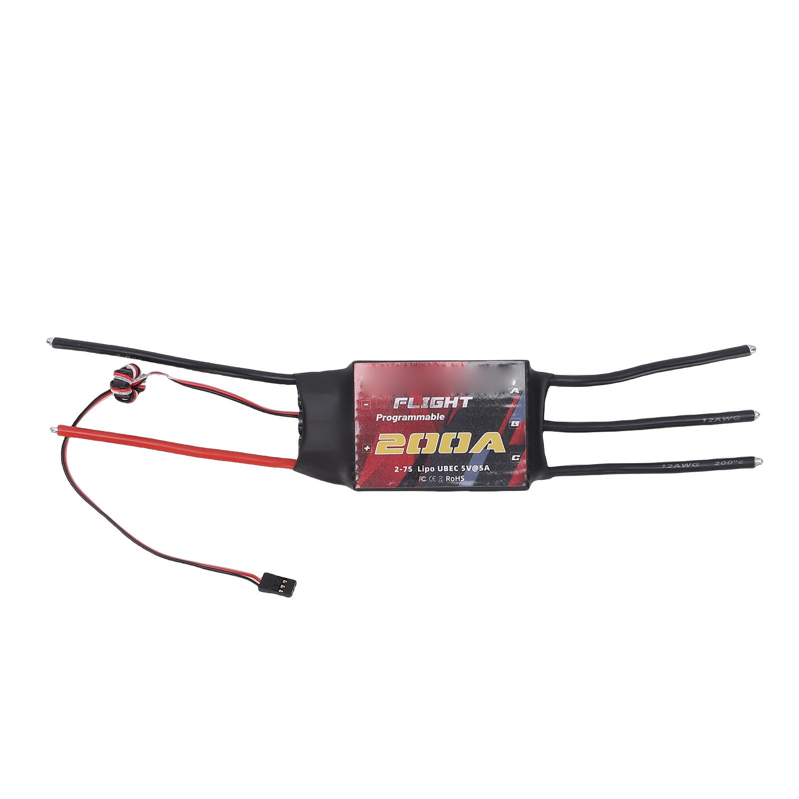 Bezszczotkowy ESC, PCB 200A Elektryczny Regulator Prędkości do Quadcoptera 5A UBEC 2 do 7S LiPo Multirotor