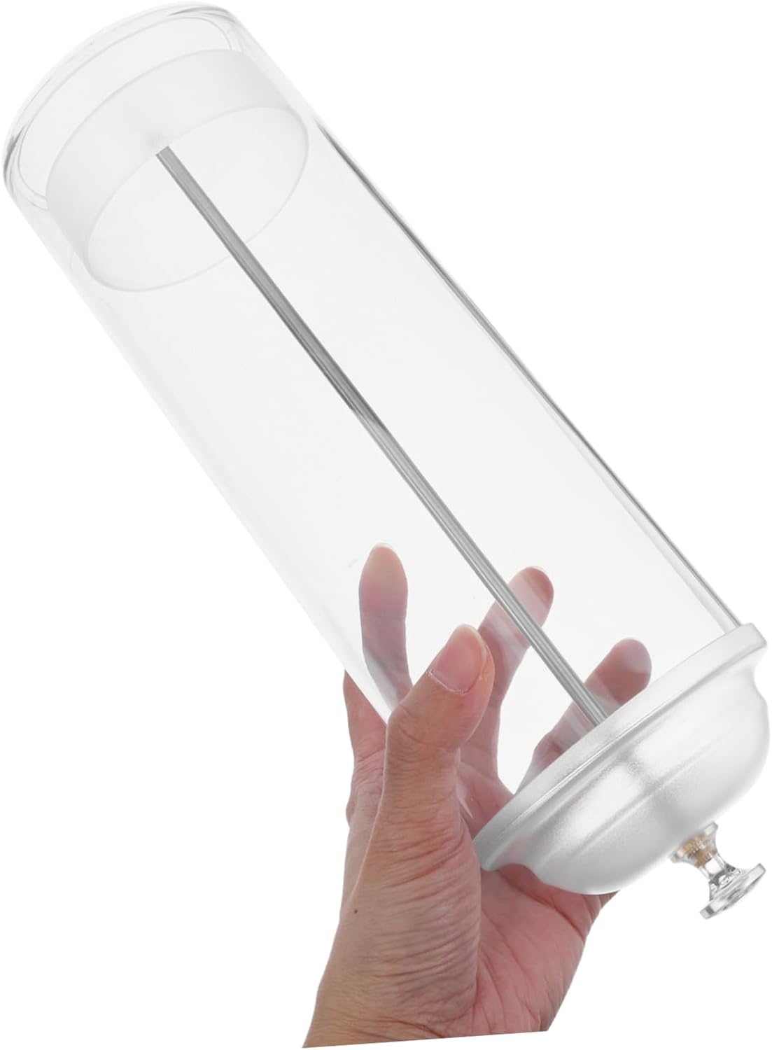 Plastic Straw Container with Lid, Counter Organizer for Bubble Tea Shops