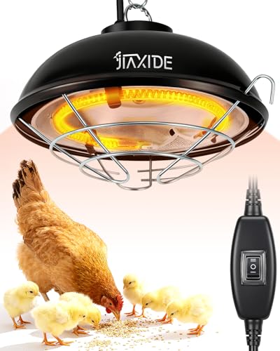 350W Dual-Mode Heat Lamp for Chickens - Long-Lasting Brooder Heater Bulb,Chick Heater with 7.87ft Cord for Chicks, Poultry & Ducklings