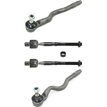 4pcs Suspension Tie Rod End Right Passenger Left Driver Front Side Adjustable for BMW for Z4 for 320i for 323Ci for 323i for 325Ci for 325i for 328Ci for 328i for 330Ci for 330i