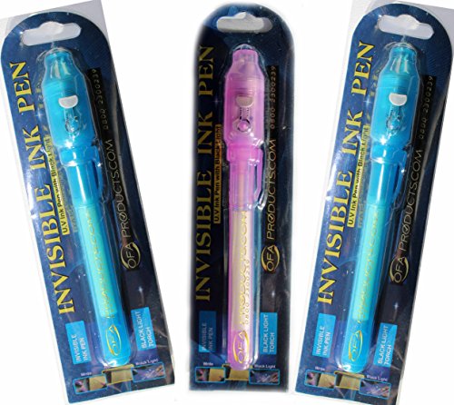 Kenzies Gifts Secret Message Pen - Spy, Detective, Secret Diary Toy - Boys, Boys & Girl, Girls, Childrens, Childs, Kids, Top Selling Stocking Filler Ideas Toys, Games