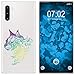 Produktbild PhoneNatic Case kompatibel mit Samsung Galaxy Note 10 Silikon-Hülle Floral Katze M2-4