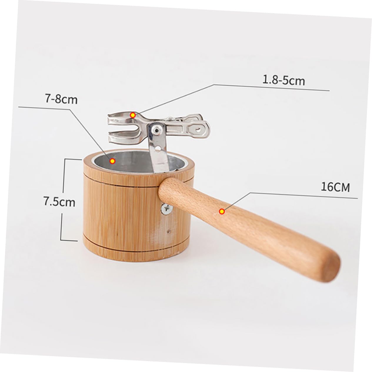 FOYTOKI Wooden Moxa Device Holder Massage Tool for Dysmenorrhea Relief Portable Burner for Moxibustion Handheld Moxibustion Tool