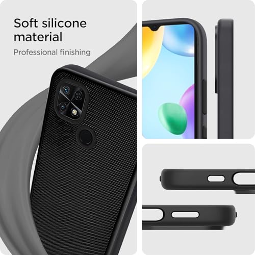 Image of Jkobi Rubberised Back Cover Case for Xiaomi Redmi 10C (Textured Grip Design | Camera Protection | Slim and Light Weight | Soft Touch and Feel)