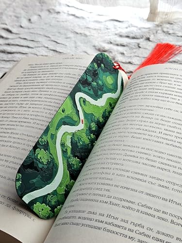 Image of Road Trippin Premium Bookmarks | Elegant Frame with Tassel | Perfect Gift for Readers & Collectors | Durable Bioplastic (Road Trip)