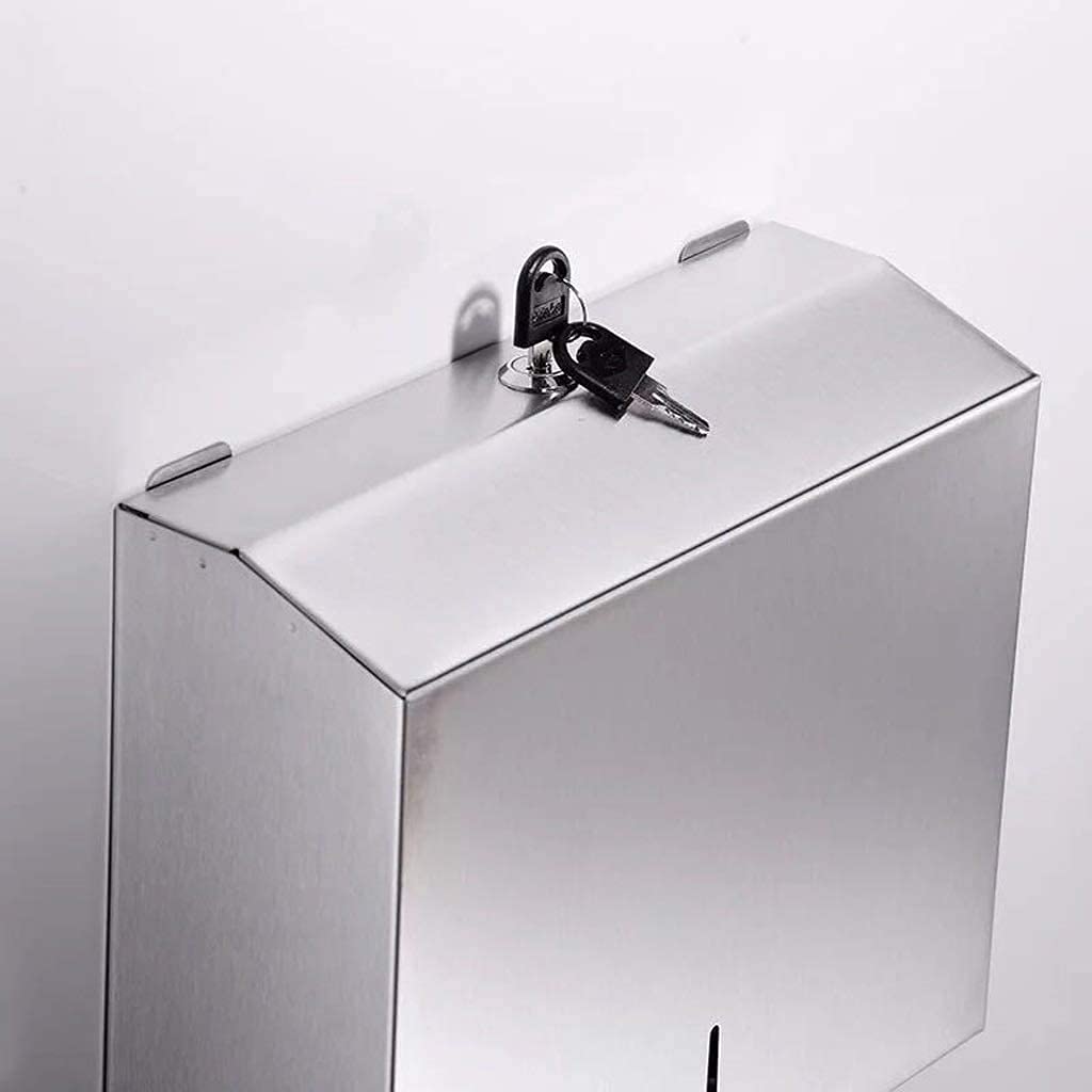 Dispenser Asciugamani Dispenser di Asciugamani di Carta in Acciaio Inossidabile Impermeabile con Dispenser di Asciugamani per Bagno Dispenser di Asciugamani per Hotel Elegante