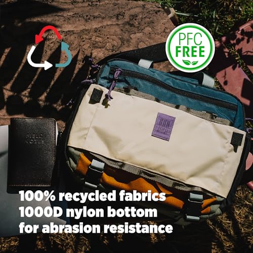 Topo Designs Mountain Cross Bag, Functional + Flexible Over Shoulder, Commuter Briefcase, Exterior Bottle Holders, Fair Trade4