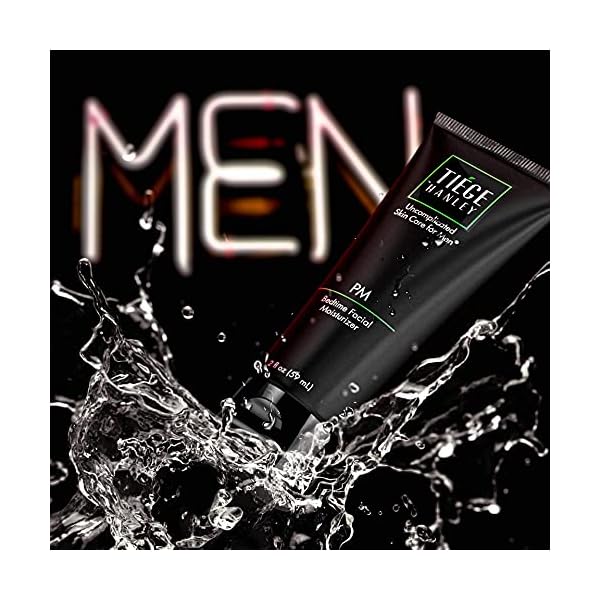 Tiege Hanley Mens Night Cream for Face, PM Bedtime Facial Moisturizer - Anti-Aging Night Time Wrinkle Cream for Men with Sensitive Skin - Overnight Moisturizer for a Soft, Smooth, & Hydrated Skin