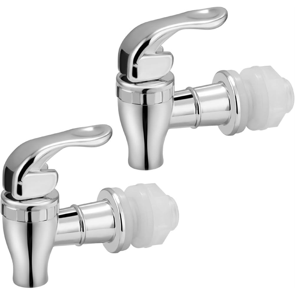 Hndhbfgrt For Beverage Dispenser Replacement Spout 2 Pack- Push Style Spigot for Drink Dispenser Carafes