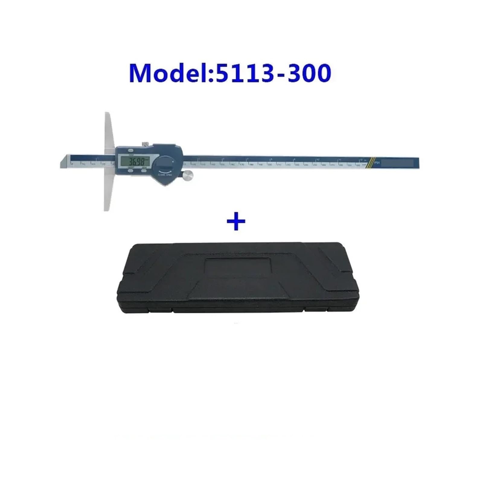 Mikrometer-Set, Tiefenmessschieber-Mikrometer 150/200/300 mm Digitaler Messschieber Edelstahl Elektrischer digitaler Tiefenmesser für Heimwerker/Haushalt(0-200mm)