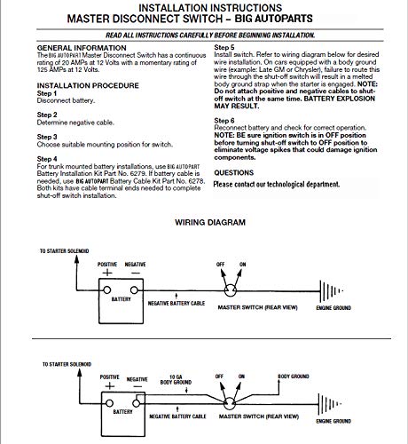 Miniatura 7 de 6276 PV - Interruptor de desconexión de batería de alta corriente de 12 V para camión, barco, camión, plateado, modelo 6276 RV PV interruptor de