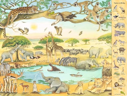 Riesen-Wimmelbuch: Das Riesen-Tiere-Wimmelbuch: Übergroßes Buch für Kinder ab 2 Jahren