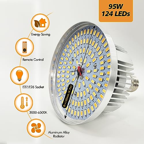 Lampadina Softbox 95W E27 Telecomando per Softbox