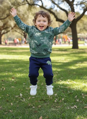 Volunboy Toddler Boys Clothes Sets Little Boy Clothing Long Sleeve Pullover Jogger Pants Kids 2 Pieces Outfits - Image 4