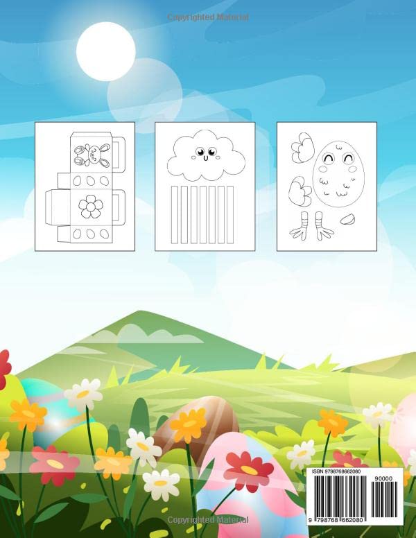 The Book of Easter Paper-crafts : Cut, Paste, Fold and Create Ornaments, Decorations, Presents: Scissor Skills, Folding Paper, Innovative Design, ... Skills at Home, Pre- School Kindergarten image 3